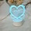 Transparent LED Night Light USB Night Light Erasable Writing Board Desktop Decoration Cat 6