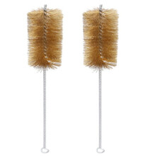 2X Copper Wire Pipe Chimney Cleaning Brush Long Handle Copper Wire Brush Rust Brush Polishing Pipe Brush Diameter 50mm