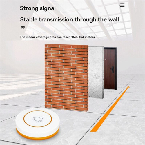Call Button Restaurant Pager 433MHz Wireless Doorbell Bell Button for Home Security Alarm System Hardware