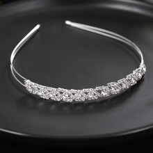 (FD1021) Pearl Crystal Bridal Headband for Women