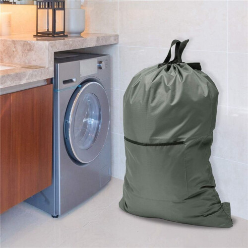 Large Laundry Hanging Bag Backpack with Shoulder Strap,  Heavy Duty Laundry Bag Door with Hooks,2 Laundry Bag