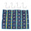 2X 30 Numbered Pockets Chart Cell Phone Organizer Hanging Storage Bag for Classroom Calculator Mobile Phone Holders 4
