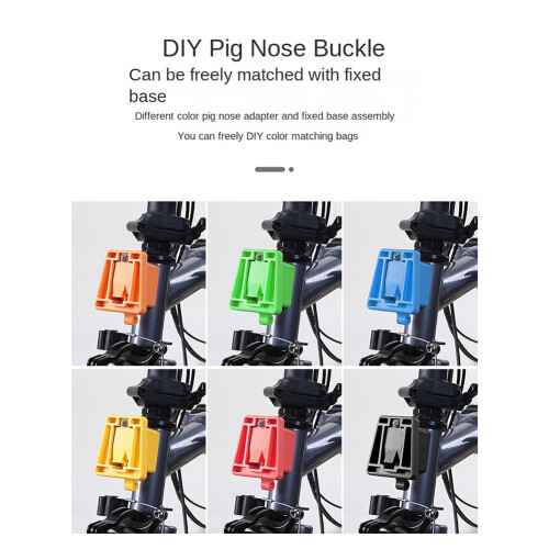 Folding Bicycle Accessories Front Rack Base Pig Nose Faucet Conversion  Riser Orange Color 1
