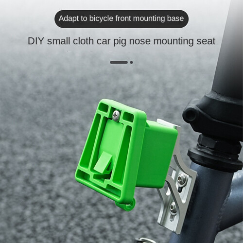 Folding Bicycle Accessories Front Rack Base Pig Nose Faucet Conversion  Riser Orange Color 2