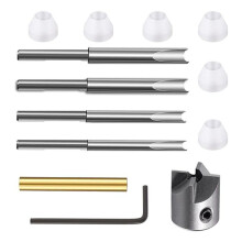 Woodworking Pen Trimmer Kit, Trimming System with Carbon Steel Cutter Shafts, Trimmer Set,For Pen Kit Preparation