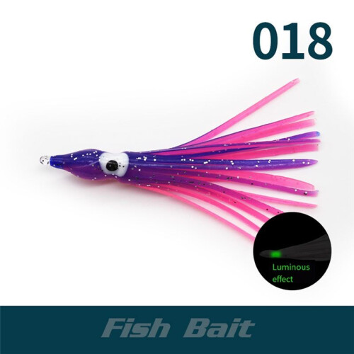 Leuchtender Oktopus-Weichköder, PVC-Oktopus-Köder, Mehrfarbig, Künstlicher Fischköder, Meeresfischerboot, Angelköder 018 2