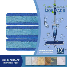 9 Pack Microfiber Mop Pads for Bona Microfiber Cleaning Pad Compatible with Bona Mop for Bona Hardwood Floor Cleaner