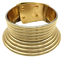 (Gold) Collier Africain Tribal Or - Bijoux Femme Cadeau