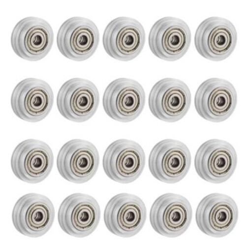 20Pcs 3D Printer Clear Polycarbonate Wheel Plastic Pulley Linear Bearing for  CR-10 S5  3 Pro Printer