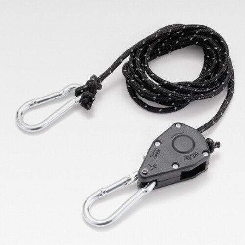 (small) Heavy Duty Camping Pulley with Adjustable Rope