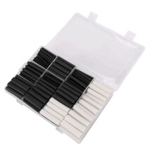 300Pcs 3:1 Heat Shrink Tubing Kit with Glue Dual Wall Tubing 2.4/3.2/4.8/6.4/7.9/9.5/12.7mm Adhesive Lined Sleeve Wrap