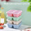 Bento Box-Reusable 4-Compartment Meal Prep Containers,Perfect Food Storage Containers, Compact and Stackable 4