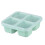 Bento Box-Reusable 4-Compartment Meal Prep Containers,Perfect Food Storage Containers, Compact and Stackable 6
