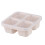 Bento Box-Reusable 4-Compartment Meal Prep Containers,Perfect Food Storage Containers, Compact and Stackable 8