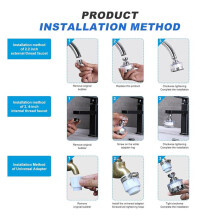 3Pack Sink Water Filter Faucetz: Faucet Filter-360Rotating Fauc Filters Purifier Kitchen Tap Filtration for Bathrooms