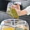 360 Rotating Grain Dispenser Grain Storage Box Transparent Sealed Jar Circular Kitchen Rice 7