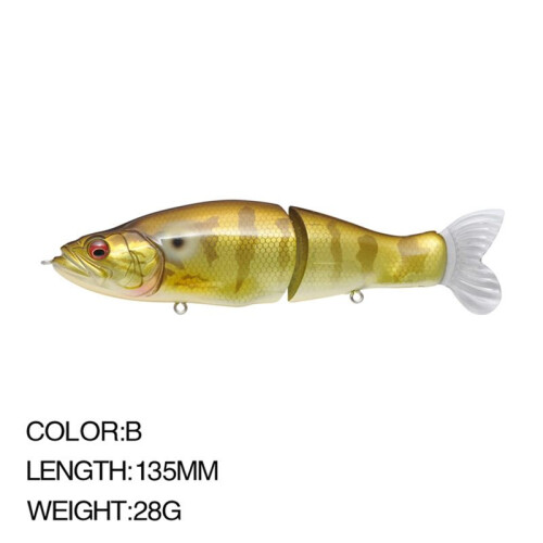 Langsam Schwimmender Köder, Schwimmköder, Gelenk-Schwingköder, Köder, Bionik-Köder B 1