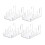 4 Pcs Plate Dinnerware Display Stand Acrylic Clear Plate Stand China Platters Plate Holder Setting Plate Racks 2