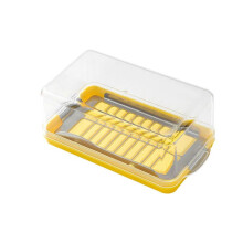 Butter Cutting Storage Box -Saving Butter Slicer Refrigerated Butter Container with Stainless Steel Cutter Large