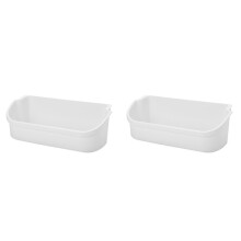 2X 240356401 Sostituzione del Contenitore del Ripiano Della Porta del Frigorifero, Compatibile con FRS6HR5JW0, FFHS2622MBMA, FRS26RLECSR, Contenitore