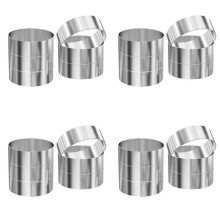 24 Stuks Hamburgerbroodjesringen, Hamburgervorm, 4 Inch Grote Ringvormen voor Koken, Kookringen voor Gebakken Eieren, Crumpets, Pannenkoeken