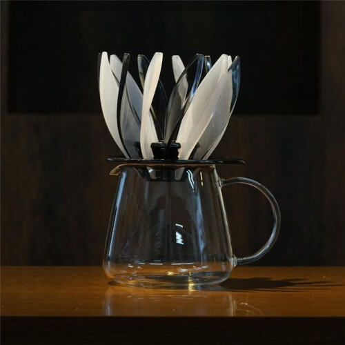VDSU-02-B&W Dripper SUIREN 02 1-4 Cups Coffee Hand Drip Black Transparent 2