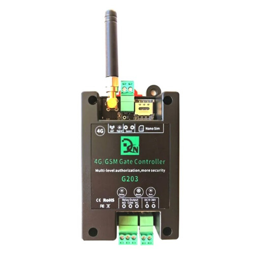 GSM 4G LTE Access Controller SMS APP Remote Control /Off Relay  for Automatic Sliding Swing Door Opener US