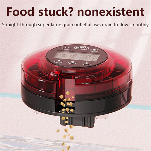 Aquarium Automatic Fish Feeder Automatic Food Dispenser with Timer Rechargeable Timer Feeder with USB Cable LCD Display 2