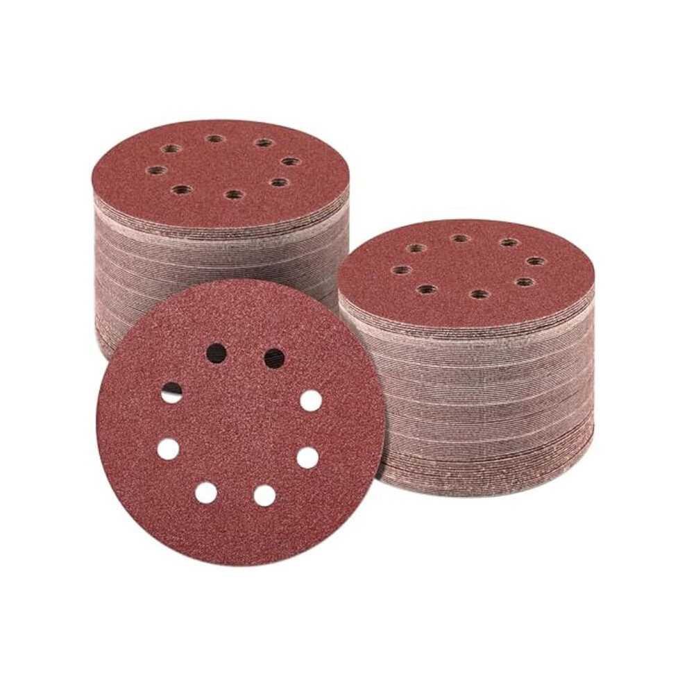 160Pcs 5Inch Sanding Disc,60/80/120/150/240/320/400/600Grit 8 Hole Hook And Loop Sandpaper,Sand Paper For Orbital Sander 6031577680177