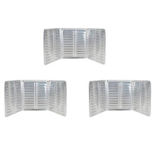 3X Kitchen Cooking Frying Oil Screen Cover Anti Splatter Shield Guard Aluminium Foil Scald Proof Board,A