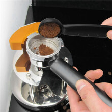 Espresso Tamper with Measuring Spoon, Multifunctional Coffee Bean Press for Coffee Maker - 49mm