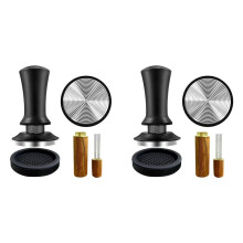 2X Tampeur à Café Expresso 51 mm avec Outil WDT Calibré à Ressort, avec Tapis en Silicone, pour Machine à Café Expresso
