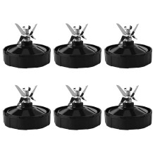6X pour L'Assemblage de Pièces de Rechange de Mélangeur 7 Ailettes, Pièces de Coupe de Mélangeur à Lame D'Extracteur pour BL451 BL456