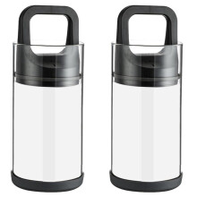 2X Barattoli Ermetici In Vetro Contenitori per Conservazione di Chicchi di Caffè Barattoli Ermetici per Conservazione di Frutta Secca e Snack con