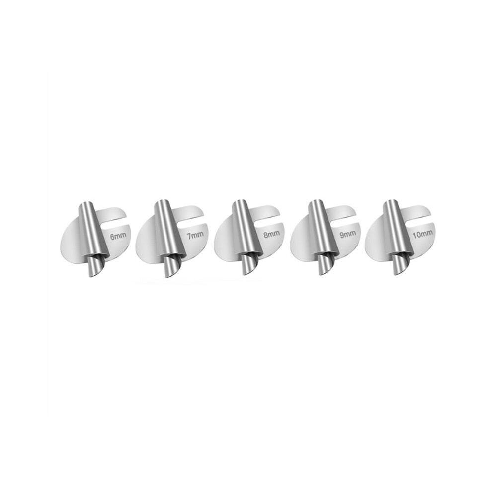 Sewing Rolled Hemmer Foot Universal 5Pcs/Pack 6Mm-10Mm Curved Scroll, Sewing Machine Presser Foot Hemmer Foot 4713004655300