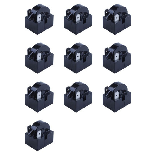 10X 3PIN Terminals Refrigerator PTC  Relay 12 Ohm Resistance