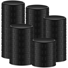 30 Pcs Multipurpose Mason Jar Plastic Lids (70mm) with Rubber Seal - Perfect for Regular Mouth Canning Jars