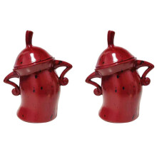 2X Canister with Attitude,Fun Airtight Kitchen Storage Canisters,Cute Food Storage Tank with Airtight Lid Red