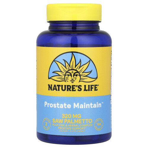 Nature's Life, Prostat Maintain 600 Plus, 100 Kapsler 1