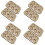 8 Pack Madeleine Mold Cake Pan, Non-Stick Heavy Duty Shell Madeline Bakeware for Oven Baking (Gold) 1