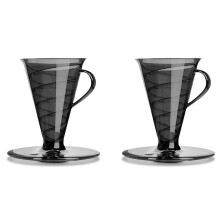 2X Conical 30 Single Coffee Dripper,1-2Cups Hand Brew Coffee Filter Cup V30 Funnel Drip Filter Cup Coffeeware Tools A