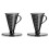 2X Conical 30 Single Coffee Dripper,1-2Cups Hand Brew Coffee Filter Cup V30 Funnel Drip Filter Cup Coffeeware Tools A 1