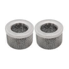 2 Stck 181072 Einlassfilter 1 Zoll NPT-Gewinde Doppelsieb für 695 795 1095 1595 3900 5900 Airless-FarbspritzgeräT Ersetzen