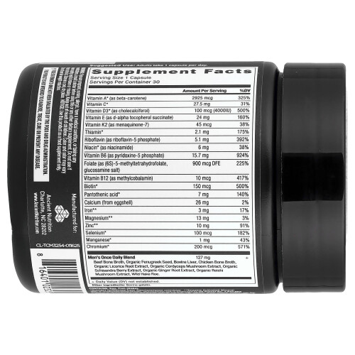 Ancient Nutrition, Mäns Dagliga Multi, 30 Kapslar 2