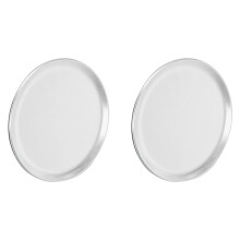 2X Pizza Pan/Tray, Narrow Rim, Aluminum, 14 Inch