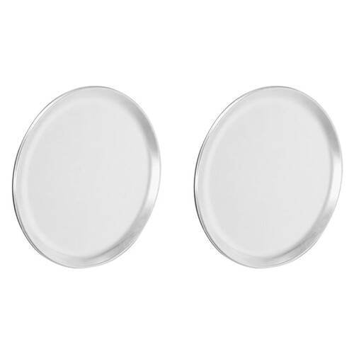 2X Pizza Pan/Bricka, Smal Kant, Aluminium, 14 Tum