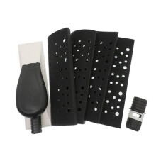 200 x 70mm Sanding Block Vacuum Hand Sander Sponge Pad Dust Free with 4 Pcs Replacement Pad for Wood Polishing Car