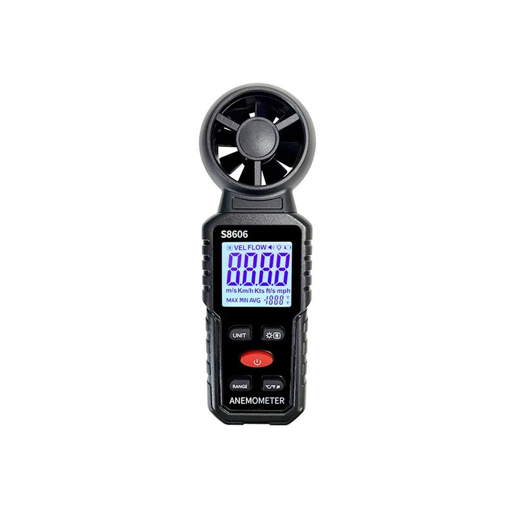 S8606 Anemometer Wind Meter Tester Measuring Air Indoor Outdoor Wind Speed Temperature Volume Sensing High Precision 6133266903007