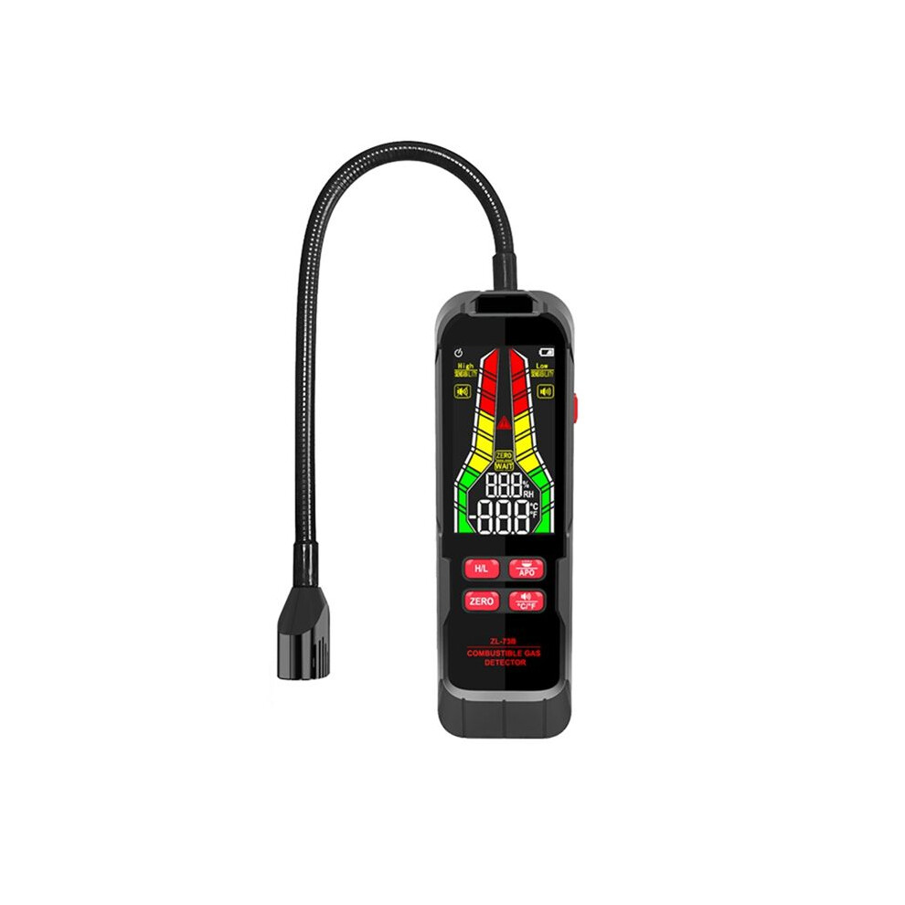 Handheld Combustible Gases Leak Detector Natural Gases Leakage Concentration Analyzer Meter Sound Light Zl73b Charging 6034227947842