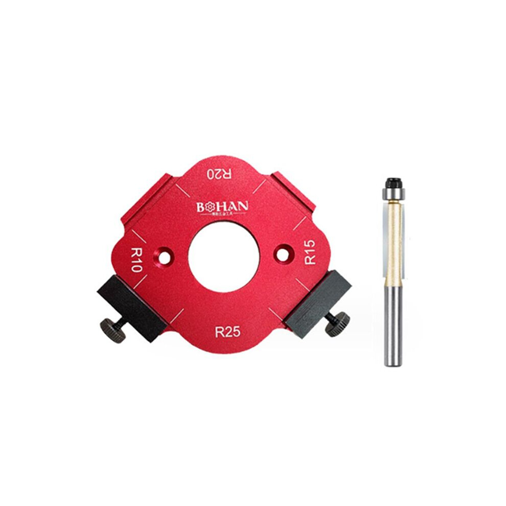 4-In-1 Arc Angle Positioning Template, Router Corner Radius Template, Corner Radius Jig Router Template, Reusable 30-50R 6031515058204